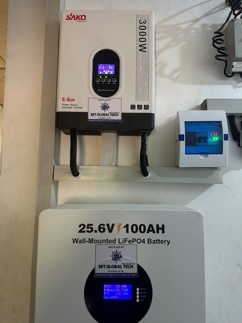 A second ₦1.75 million installation with a 3kVA inverter and wall battery