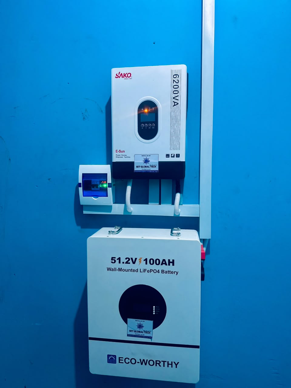Installed ₦2.6 million solar system, 6.2kVA hybrid inverter and 48V lithium battery