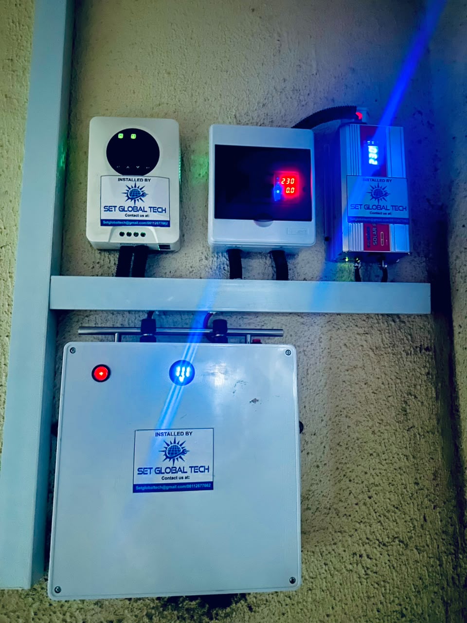 Installed ₦550,000 solar system with inverter, battery, and charge controller
