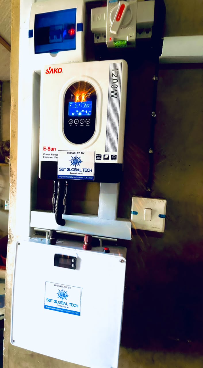 Another view of the ₦850,000 solar installation